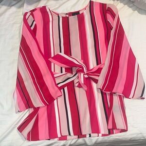 Multi-Colored Striped Blouse